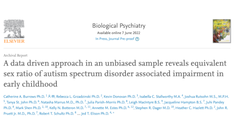 修正偏見，孤獨癥發病率男女無異